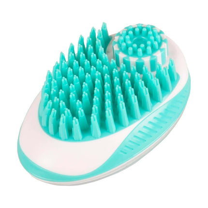 Flamingo Margo Clean & Massage Brush - 2-in-1 silicone brush with shampoo dispenser for washing and massaging your dog