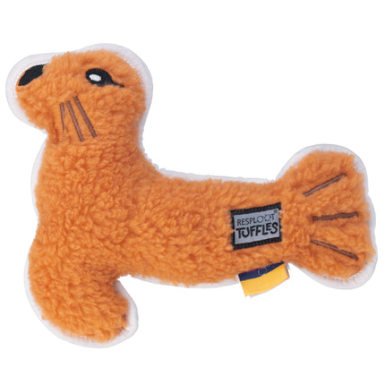 Resploot Tuffles Sea Lion - durable dog toy, lion made from recycled materials, with a squeaker