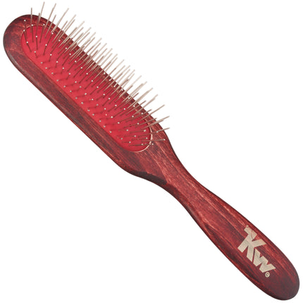 KW Airlastic Oblong Pin Brush - hair drying brush with metal pins, elongated