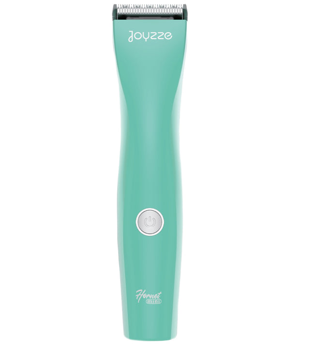 Joyzze Hornet Mini Trimmer - professional, two-speed mini finishing clipper with a turquoise blade