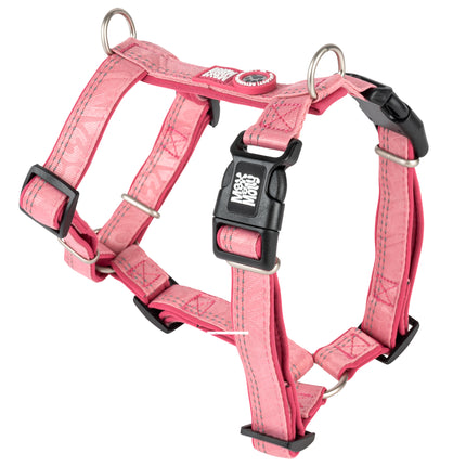 Max&Molly Comfort Harness Matrix 2.0 Rose - soft harness for dogs, with QR identifier and adjustable fit, pastel pink