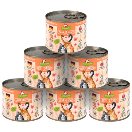 GranataPet DeliCatessen Veal & Coney - grain-free wet food for cats, veal and rabbit