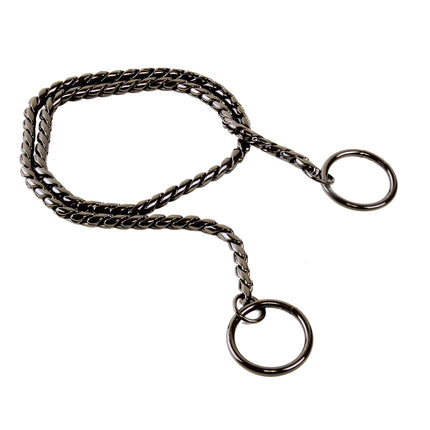 Show Tech Snake Chain Anthracite - elegant anthracite exhibition chain, metal