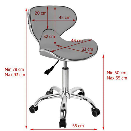 Gabbiano Q 4599 - grooming chair with backrest and height adjustment