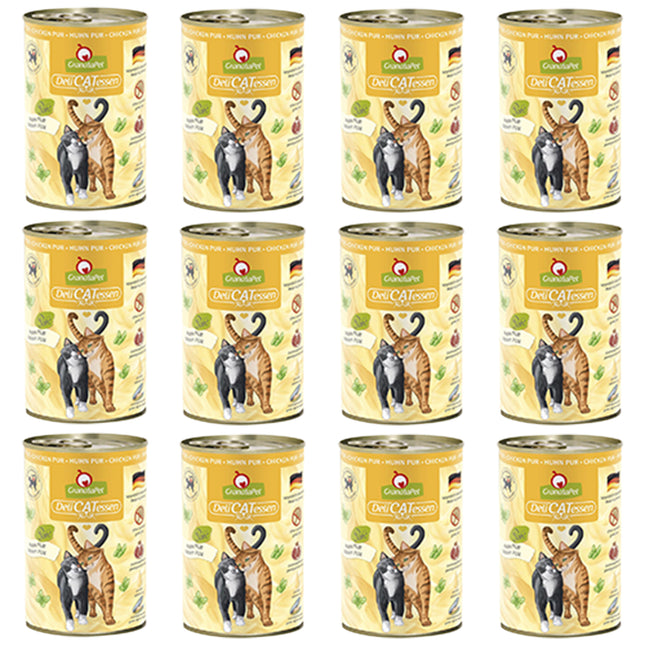 GranataPet DeliCatessen Chicken Pur - grain-free wet food for cats, chicken