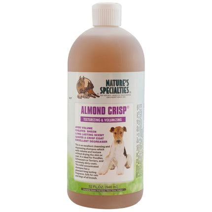 Nature's Specialties Almond Crisp Shampoo - texture and volume enhancing shampoo for dogs and cats, concentrate 1:32