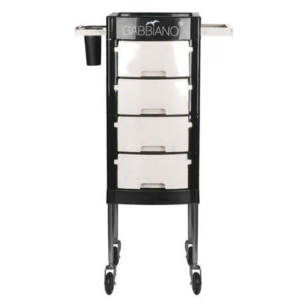 Gabbiano FT65 - 1 - grooming cabinet on wheels, 30x40x91, drawers, black plastic assistant