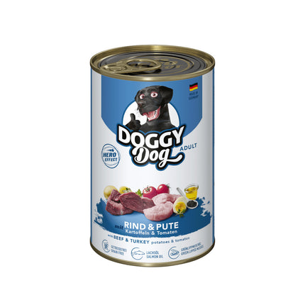 Doggy Dog Beef & Turkey - grain-free wet dog food with beef and turkey