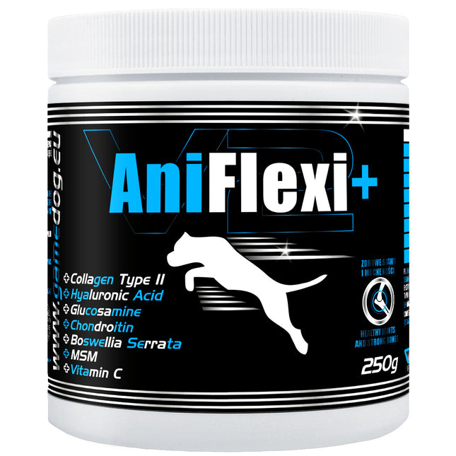 Game Dog AniFlexi+ - supplement supporting dog bones and joints, with type II collagen