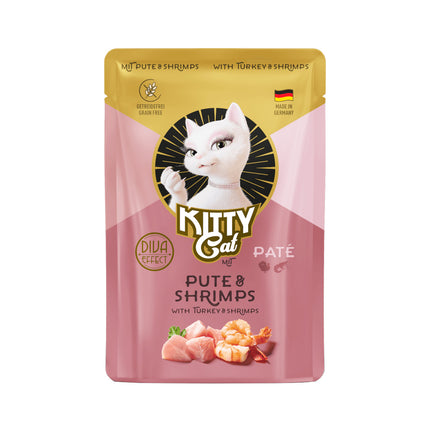 Kitty Cat Turkey & Shrimp Pâté - grain-free wet food, pâté for cats, with turkey and shrimp