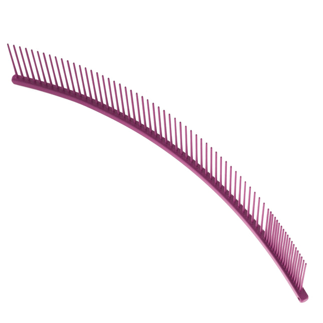 Show Tech Curved Comb - very lightweight, curved comb, perfect for finishing the coat, mixed pin spacing