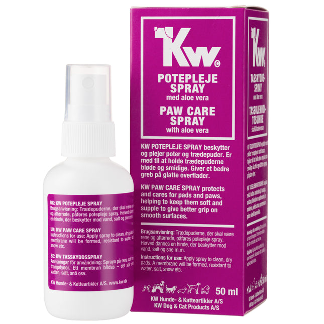 KW Paw Care Spray - protective wax for dog paws in spray form, with aloe vera