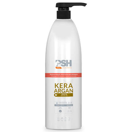 PSH Pro Kera - Argan Shampoo - moisturizing - smoothing shampoo with keratin and argan oil, concentrate 1:3