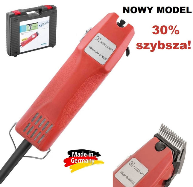 Aesculap Favorita Speed 35W - professional single-speed dog grooming clipper, without blade