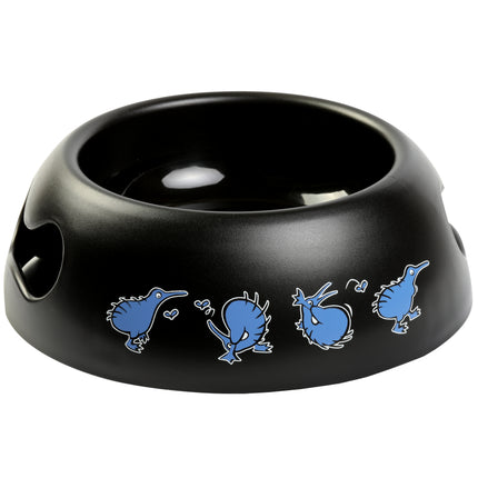 Kiwi Walker Black Bowl - plastic dog bowl, non-slip