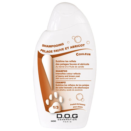 Dog Generation Tawny & Brown Coat Shampoo - shampoo for brown and red dog fur, concentrate 1:3