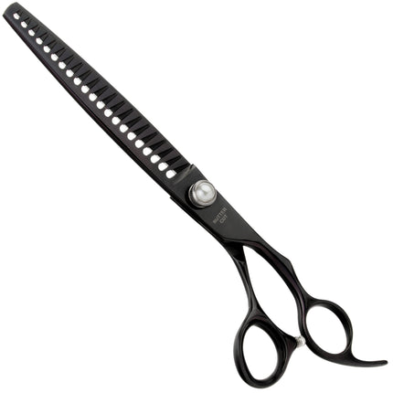 Geib Black Pearl Chunker 7.5 - 7.5 inch single-sided thinning shears made of cobalt steel, 21 teeth