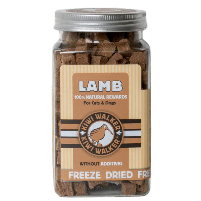 Kiwi Walker Snacks Lamb - 100% lamb, freeze-dried, natural treats for dogs and cats