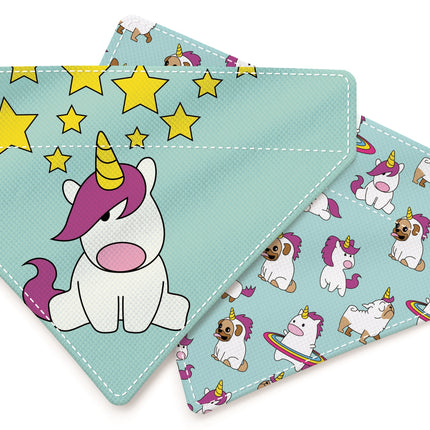 Max & Molly Reversible Bandana Unicorn - double-sided bandana for dogs