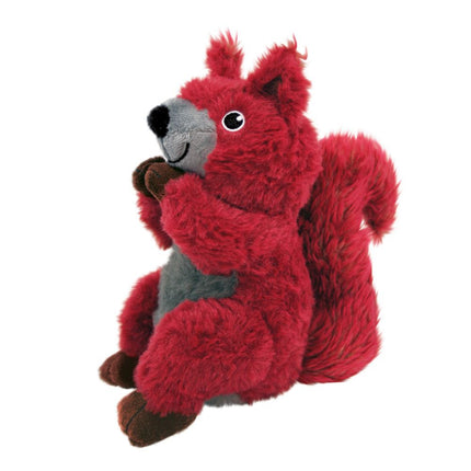 KONG Shakers Passports Squirrel M - plush squirrel, cuddly toy for dogs with a rattle and squeaker