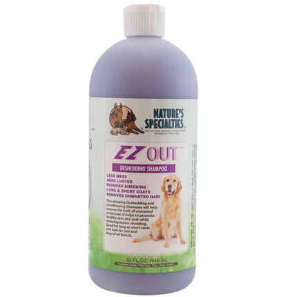 Nature's Specialties EZ Out Shampoo - undercoat removal support shampoo for dogs and cats, concentrate 1:16