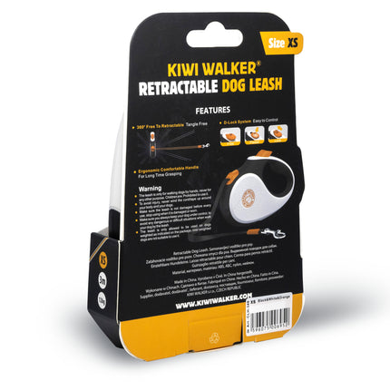 Kiwi Walker Retractable Dog Leash 5m - automatic leash with a 5m tape, size L