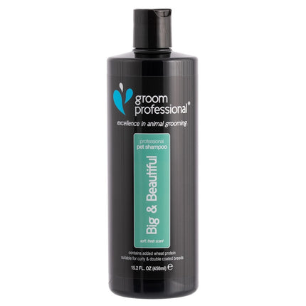 Groom Professional Big & Beautiful Volumizing Shampoo - shampoo for thick, woolly, and double-coated fur, concentrate 1:12