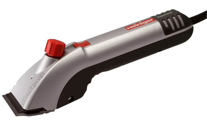 Heiniger Delta - powerful, professional clipper for horses and cattle, 180W, variable speeds