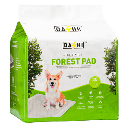 Dashi Forest Pads 30 pcs - antibacterial hygiene pads for pets, made from pine fluff