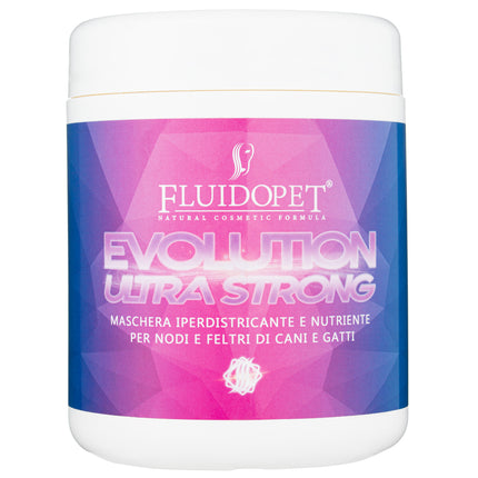 FluidoPet Evolution Ultra Strong Mask - highly nourishing - regenerating mask, reduces drying time and facilitates detangling of fur.