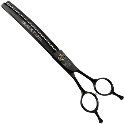 Geib Black Pearl 7.5 Curved Chunker - 7.5 curved thinning shears made of cobalt steel, 35 teeth