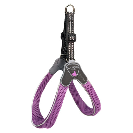 Coralpina Cinquetorri Harness Lilac - lightweight mesh harness for small and medium dogs, purple