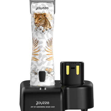 Joyzze Raptor Pro Cordless - professional, 3-speed cordless clipper with batteries, case, and blade