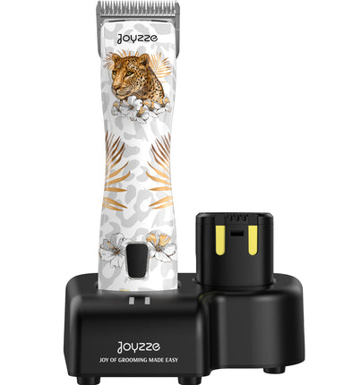 Joyzze Raptor Pro Cordless - professional, 3-speed cordless clipper with batteries, case, and blade