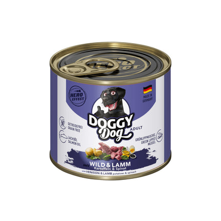 Doggy Dog Venison & Lamb - grain-free wet dog food with game and lamb