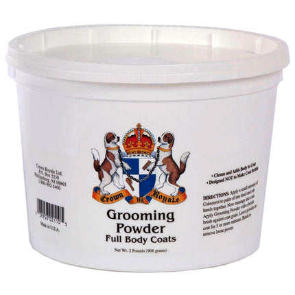 Crown Royale Grooming Powder Full Body - grooming powder for thick, abundant fur