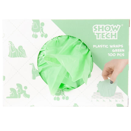 Show Tech Plastic Wraps 100 pcs - reusable foil curlers