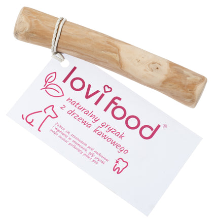 Lovi Food organic coffee wood chew toy for dogs