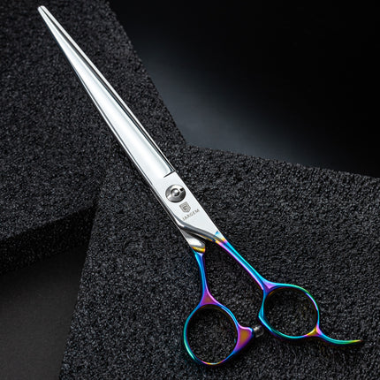 Jargem Multicolor Straight Scissors - straight grooming scissors with a colorful handle