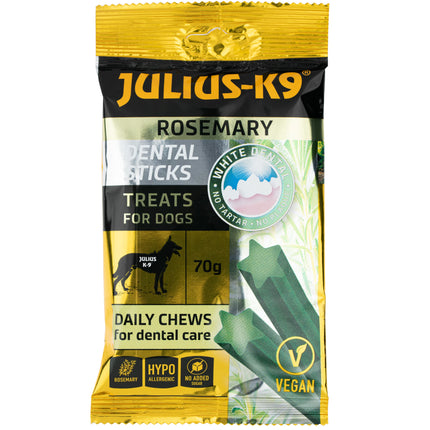 Julius - K9 Dental Sticks With Rosemary - vegan dog treats with rosemary and parsley