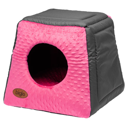 Biglo Roma Trio - multifunctional, cozy dog bed, pink