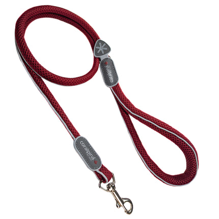 Coralpina Cinquetorri Leash Wine - lightweight mesh dog leash in cherry color