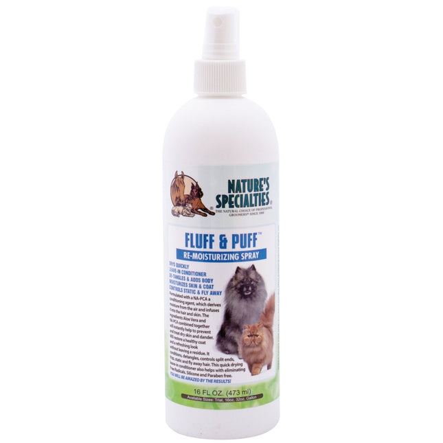 Nature's Specialties Fluff & Puff Spray - moisturizing leave-in conditioner for dogs and cats