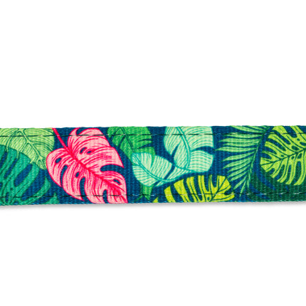 Max&Molly Cat Harness & Leash Tropical - harness and leash set for cats, tropical leaves pattern