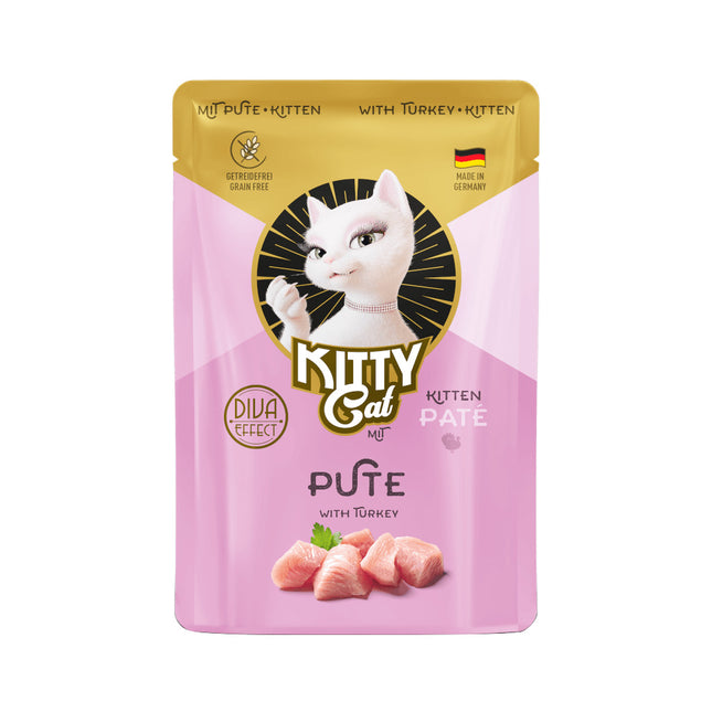 Kitty Cat Kitten Turkey Pâté - grain-free wet food for kittens, turkey pâté