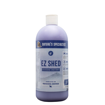 Nature's Specialties EZ Shed Conditioner - undercoat removal conditioner for dogs and cats, concentrate 1:24