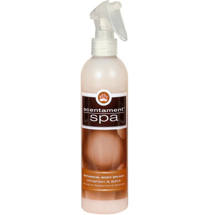 Best Shot Scentament Spa Cinnamon Spice Spray - anti-static scented conditioner that makes it easier to detangle fur, cinnamon scent