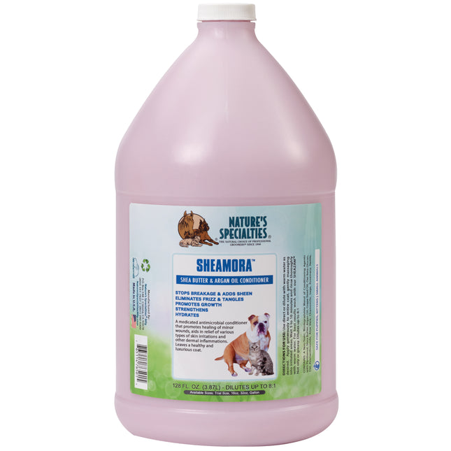 Nature's Specialties Sheamora Conditioner - Soothing and Regenerating Conditioner for Dogs and Cats, Concentrate 1:8