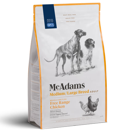 McAdams Medium/Large Breed Free Range Chicken - baked food for medium and large dogs, free-range chicken