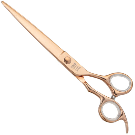 Geib Crystal Gold Straight Scissors - professional grooming scissors made from Japanese stainless steel, straight